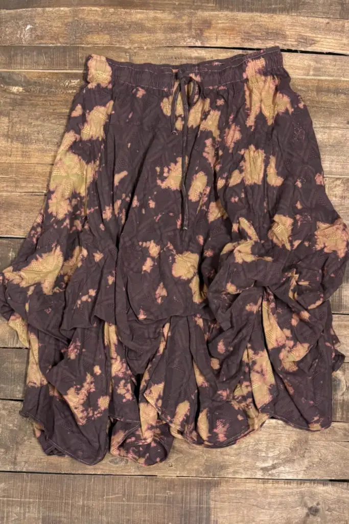 Plum Ruffled Up Skirt