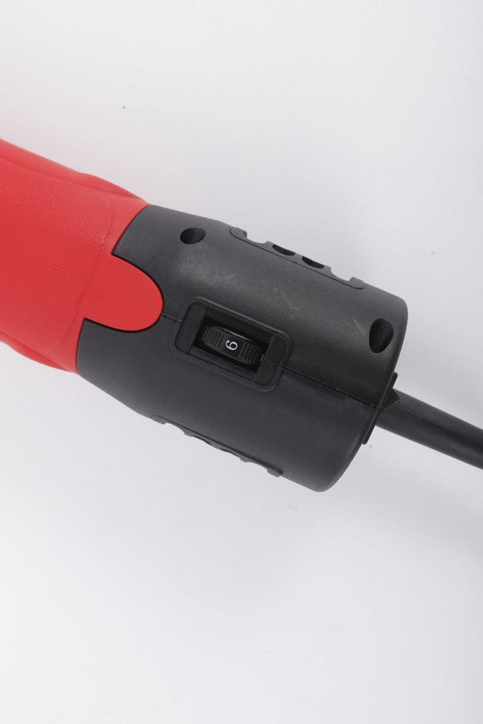 Close-up of 6 adjustable speed settings on 350W electric sheep shears
