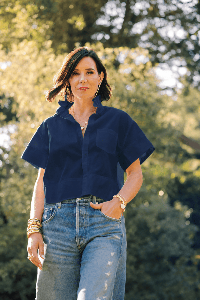 Reese Blouse - Navy