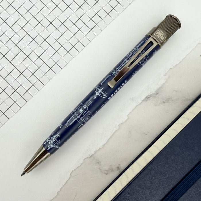 Retro 51 Tornado Rollerball Pen - Imperial War Museums - Spitfire Blueprint