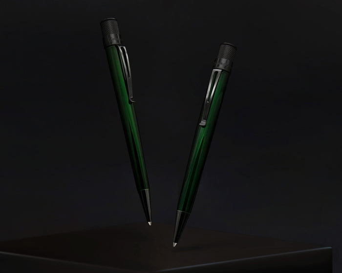 Retro 51 Tornado Stealth Rollerball Pen - Emerald Green