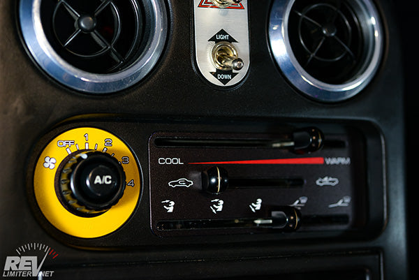 RevLimiter NA Miata HVAC Panel "Dragstrip"