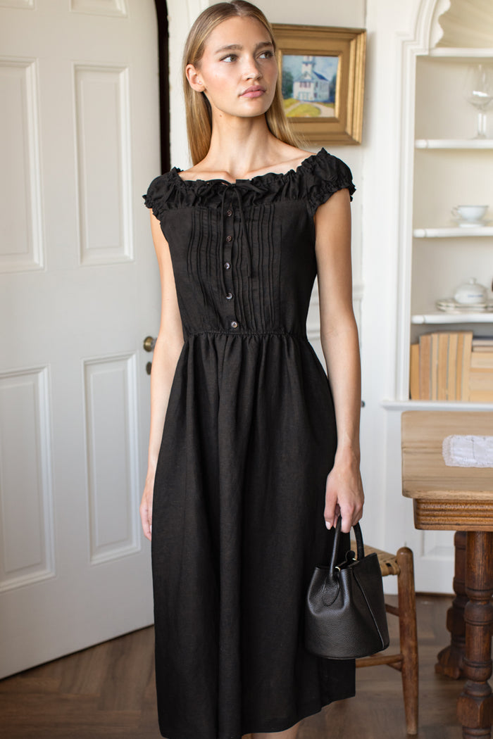 Roussillon Dress - Jet Black