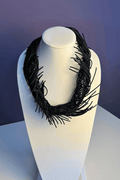 Rubber Fringe Necklace