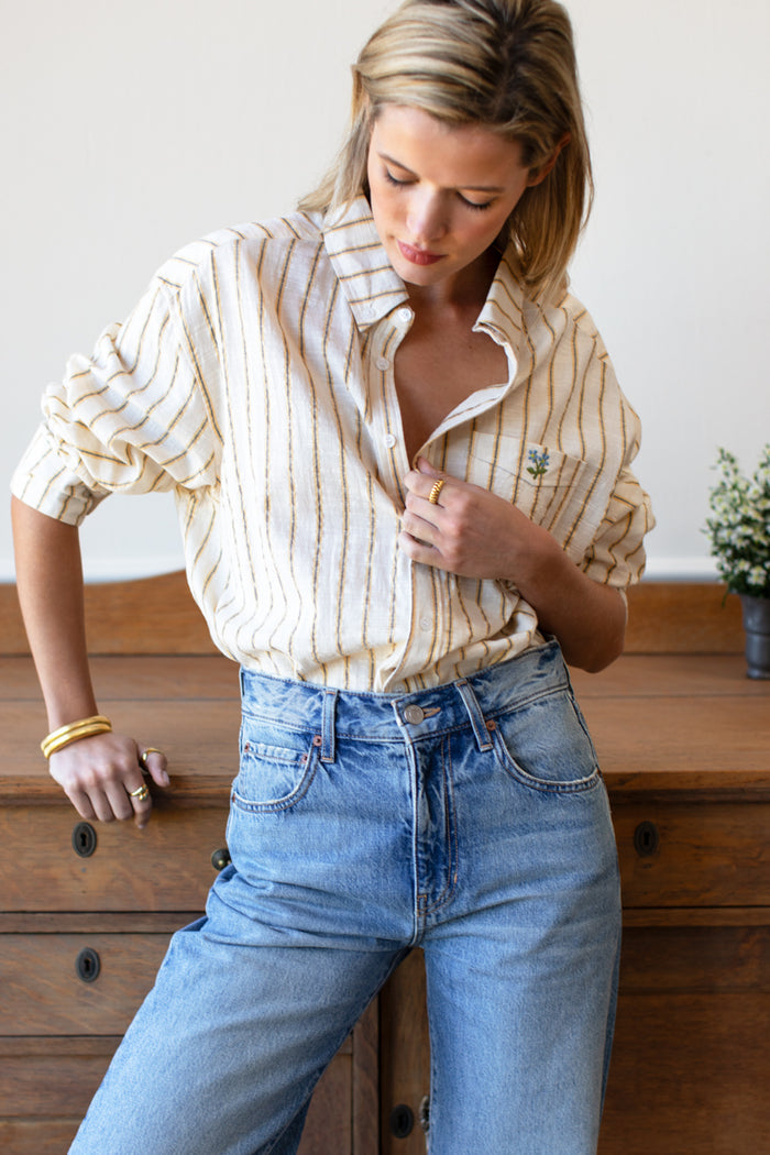 Ryan Shirt - Golden Stripe
