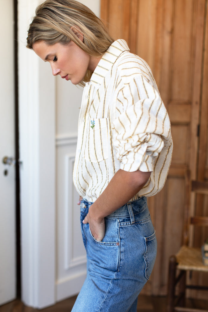 Ryan Shirt - Golden Stripe