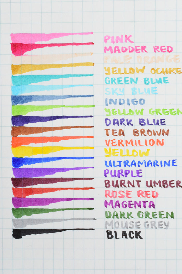 SAI Watercolor Brush Pen - 20 Color Set