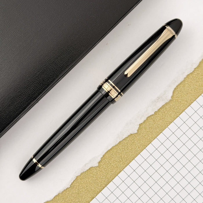 Sailor 1911 Casual L Basis Gold Trim Fountain Pen - Muted Black