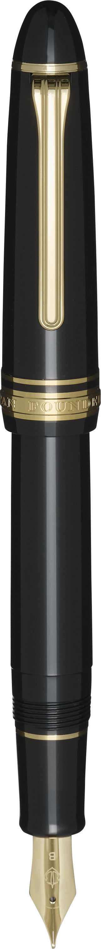 Sailor 1911 Casual L Basis Gold Trim Fountain Pen - Muted Black