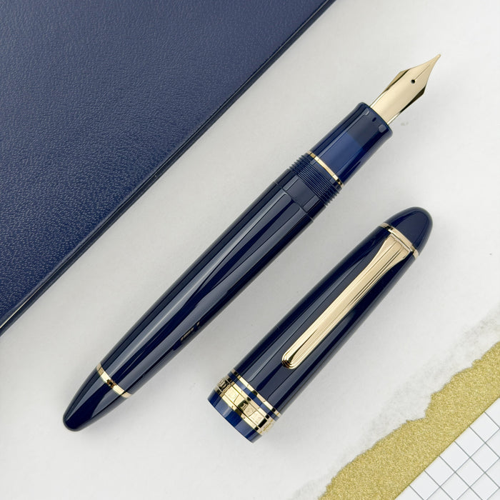 Sailor 1911 Casual L Basis Gold Trim Fountain Pen - Muted Blue