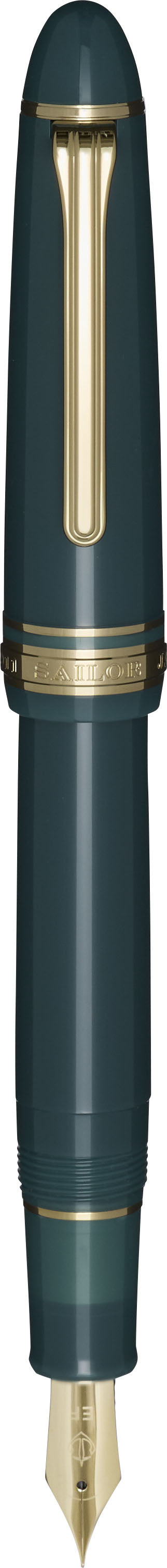Sailor 1911 Casual L Basis Gold Trim Fountain Pen - Muted Green