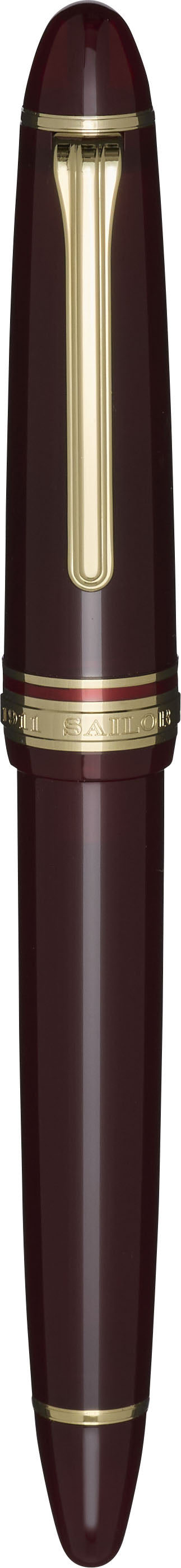 Sailor 1911 Casual L Basis Gold Trim Fountain Pen - Muted Red
