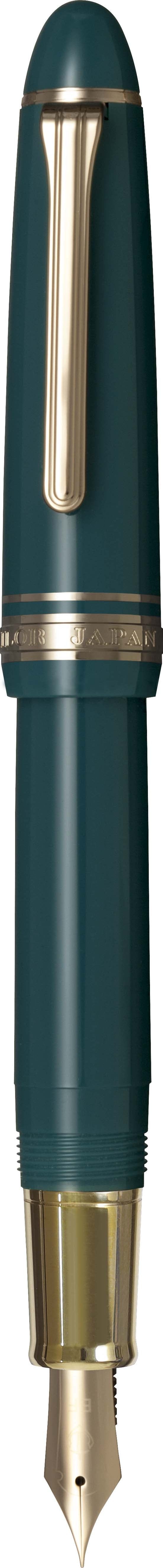 Sailor 1911 Casual L Stable Fountain Pen with Gold Trim - Muted Green