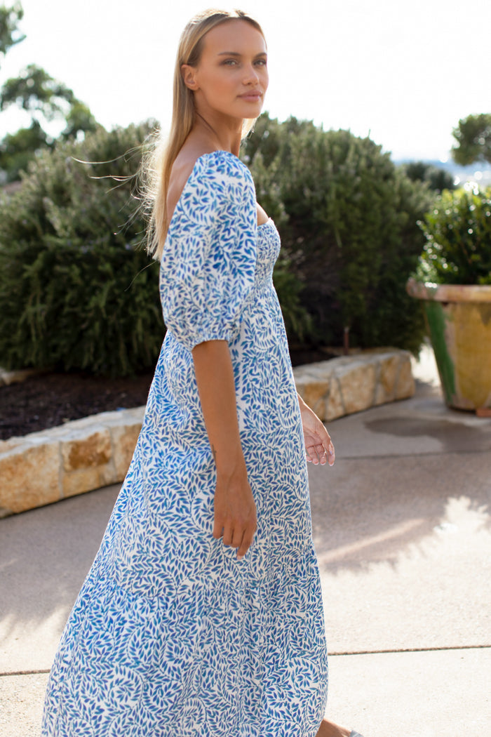 Santiago 3 Maxi Dress - Wisteria Vines