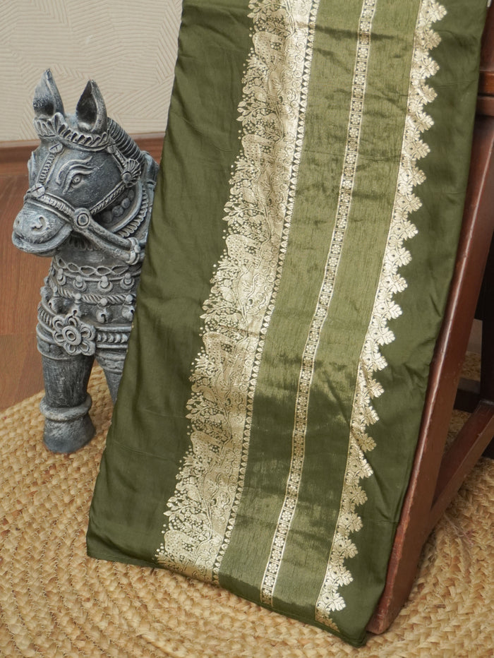 Satin Silk Saree | TTDS3452