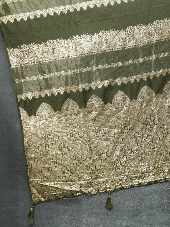 Satin Silk Saree | TTDS3452