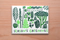 Season's Greetings Green Plants