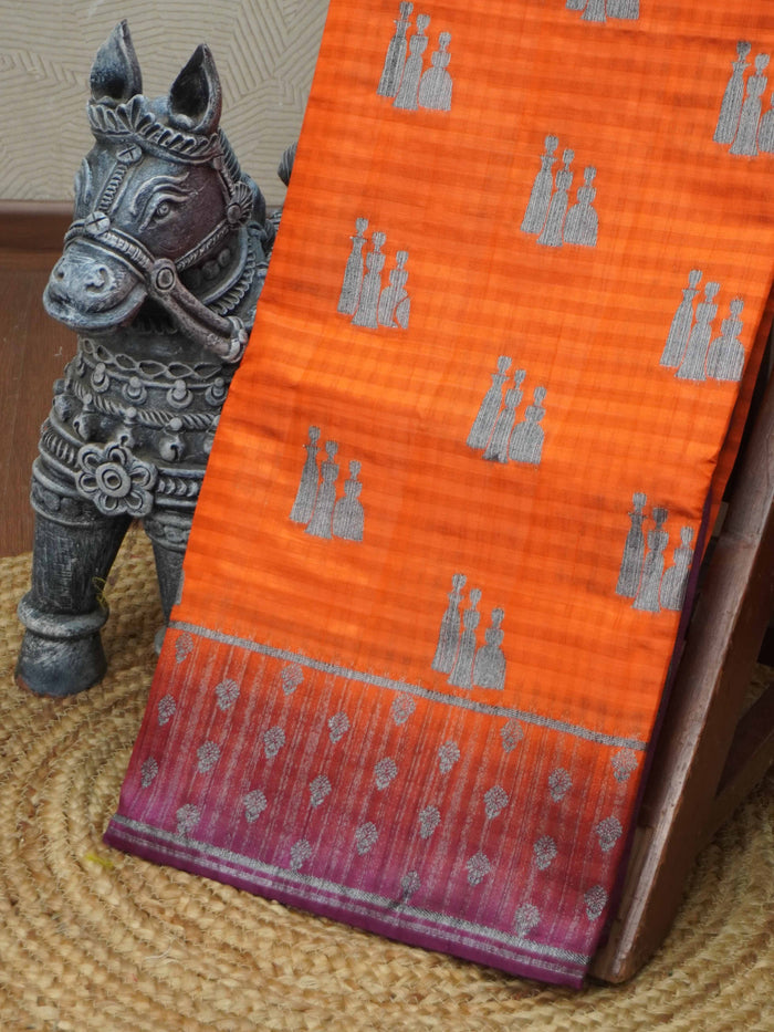 Semi Tussar Silk Saree | TTDS3408