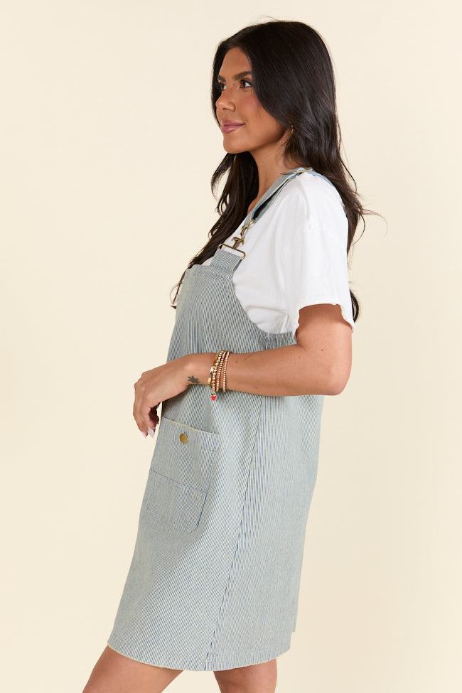 Shelley Striped Overall Dress FINAL SALE