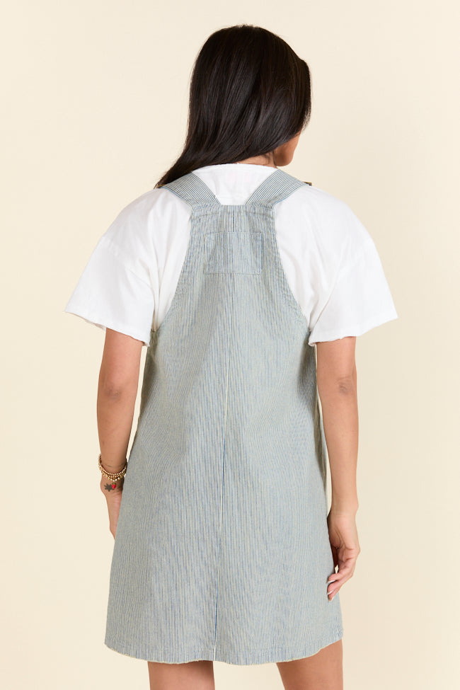 Shelley Striped Overall Dress FINAL SALE