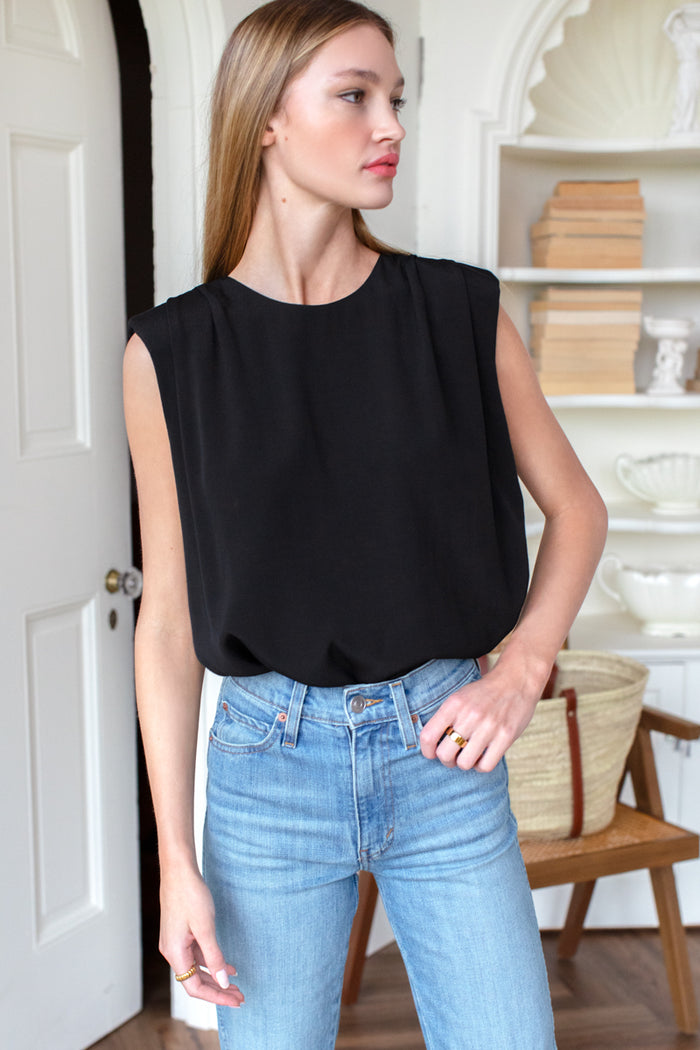 Sleeveless Blouse - Black