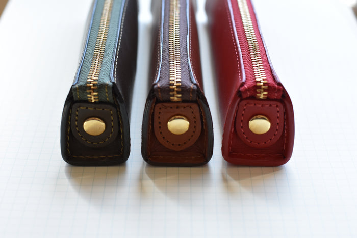 Slip-On Rio Leather Pen Pouch - Small