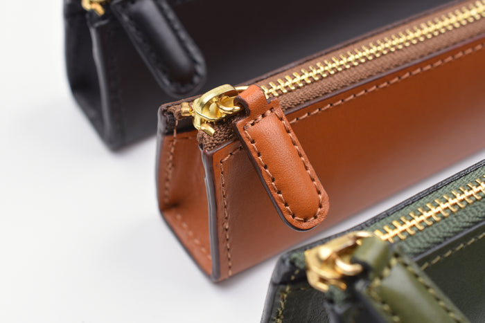 Slip-On Rio Leather Pen Pouch - Small