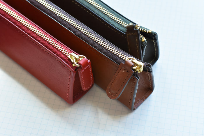 Slip-On Rio Leather Pen Pouch - Small