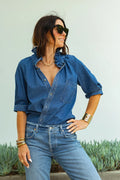 Southern Lover Blouse - Denim
