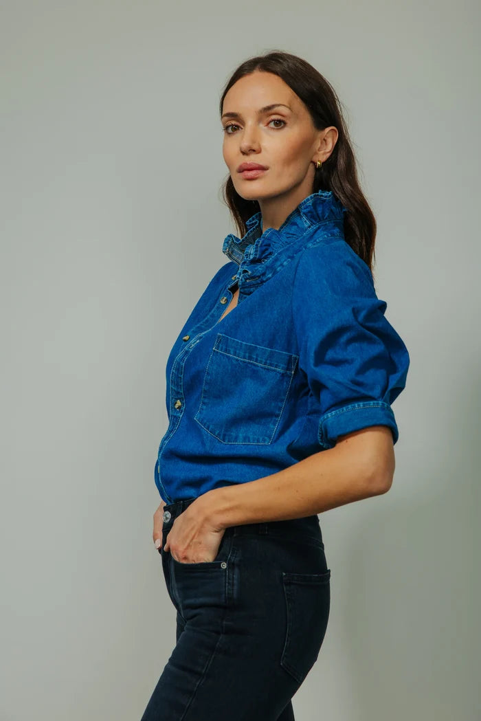 Southern Lover Blouse - Denim