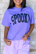 Spooky Block Violet Graphic Tee