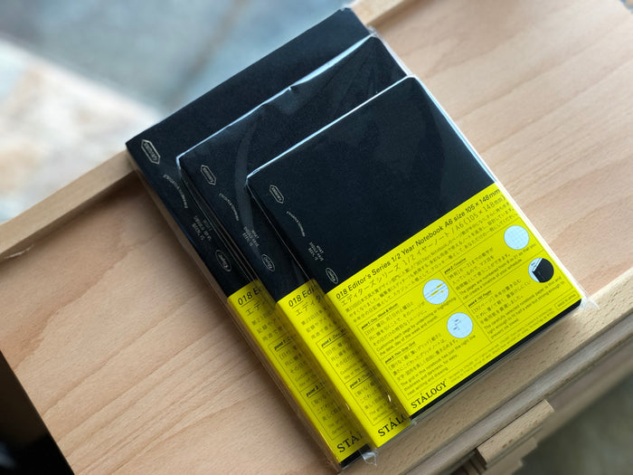 Stalogy Editor's Series 1/2 Year Notebook - B6 - Black