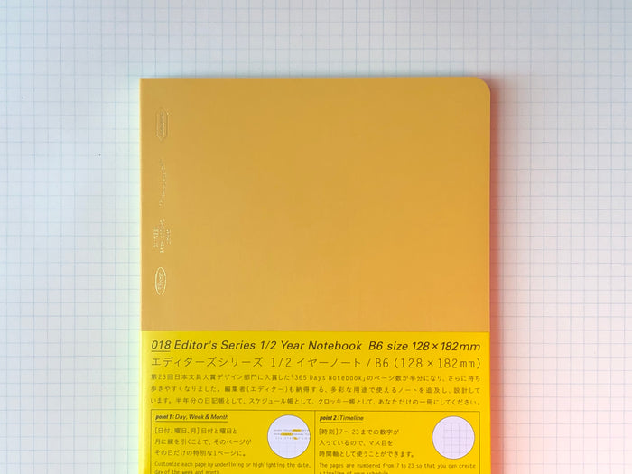Stalogy Editor's Series 1/2 Year Notebook - B6 - Colors