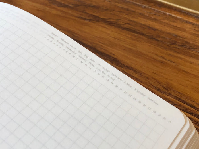 Stalogy Editor's Series 365Days Notebook - A5 - Black - Grid