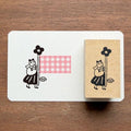 Stamp Marché Labetomo Stamp - Girl Flag
