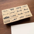 Stamp Marché Planner Stamps - Typographic Headline Stamps