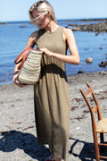 Studio Sundress - Gothic Olive Linen