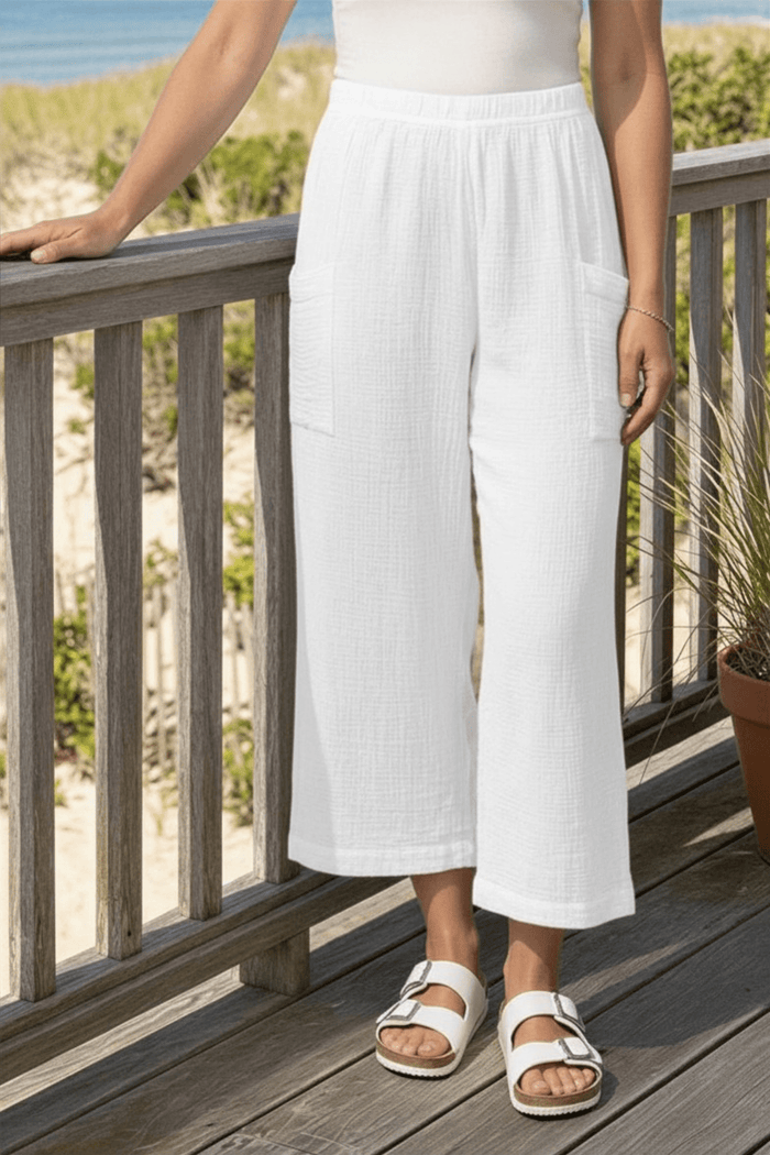 Sunkissed Gauze Pocket Flood Pant
