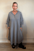 Terry Dress With Hoodie
