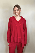 Terry V-Neck Top