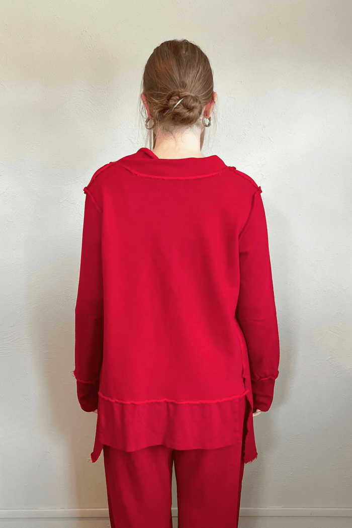 Terry V-Neck Top