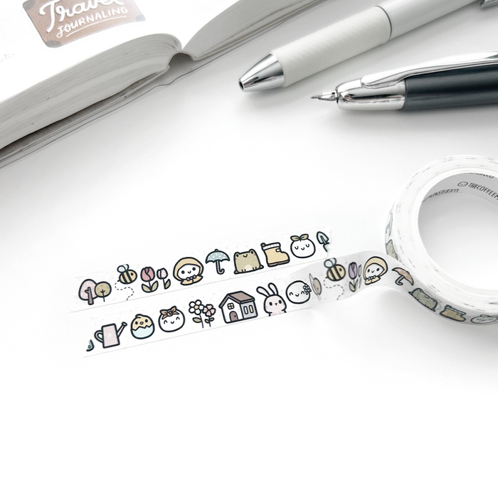 TheCoffeeMonsterzCo Spring Doodles Washi Tape - 10mm