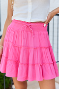 Through The Garden Longer Length Pink Mini Skort SALE