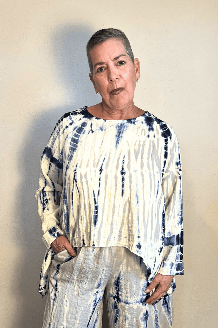 Tie-Dye Asymmetrical Topper