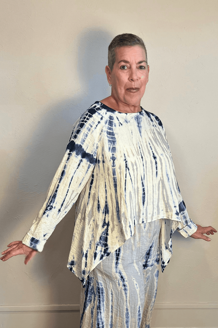 Tie-Dye Asymmetrical Topper