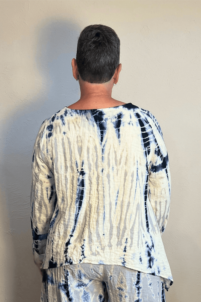 Tie-Dye Asymmetrical Topper