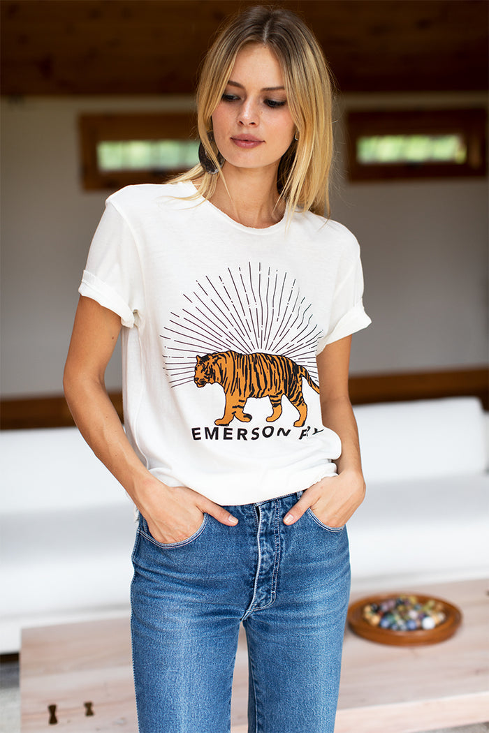Tiger Tee - Ivory