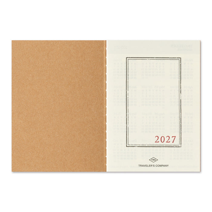 Traveler's 2027 Monthly Diary - Passport Size