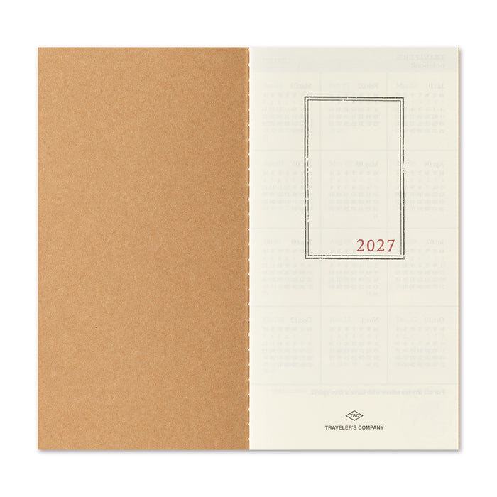 Traveler's 2027 Monthly Diary - Regular Size