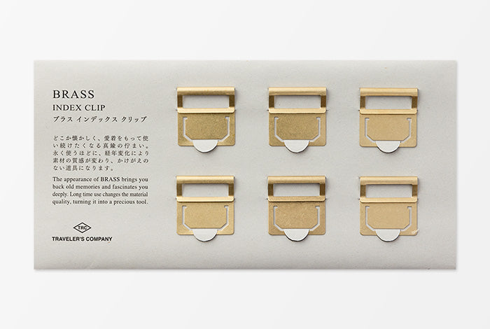 TRAVELER'S Brass Index Clips